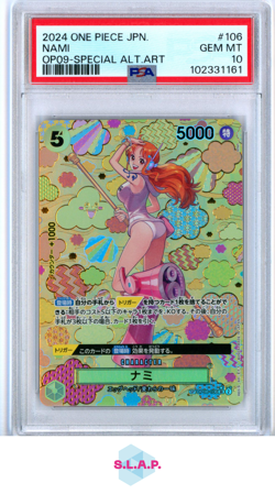 NAMI ONE PIECE 106 2024 OP09 SPECI4L ALT ART JAPANISCH PSA 10 - Image 1