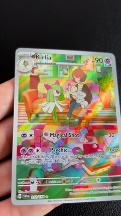 Kirlia Scarlet Violet Holo Illustration Rare Card 212/198 S&V Pokemon TCG - NM - Image 2
