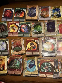 Lot Of Over 300 Bakugan Cards 2000s-Early 2010s Gate & Ability Mix As Is Bends - Image 4