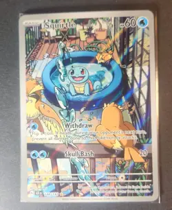 Pokemon TCG - Squirtle 148/142 - Stellar Crown Illustration Rare Card - Image 2