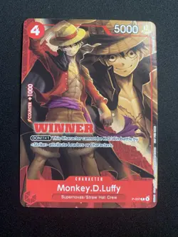 Monkey.D.Luffy - P-007 (Winner Pack Vol. 1) P-007 One Piece Promotion Cards... - Image 1