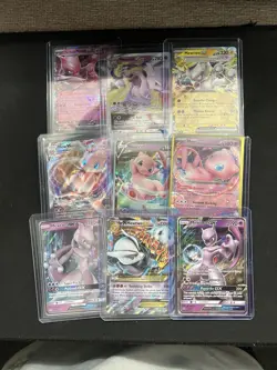 Mewtwo Lot Mew Pokemon Card Collection Lot Full Arts LOT BANGER MEGA TCG Hits - Image 1