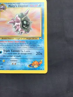 Pokemon Cards: Gym Heroes 1st Edition Rare: Misty's Cloyster 29/132 - Image 4