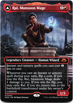 Ral, Monsoon Mage (Borderless) - [Modern Horizons 3] Magic - MTG MH3 0445 NM 🔥 - Image 1