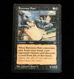 Ravenous Rats Portal 2nd Age x1 LP MTG - English - Portal Second Age - Image 1