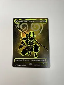Aang, Swift Savior (Borderless) (Neon Ink Foil) Avatar: The Last Airbender Foil - Image 1