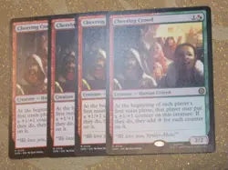 MTG Cheering Crowd x4 Rare Spider-Man NM Low S&H - Image 1