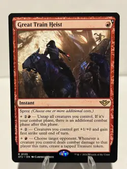 Great Train Heist 125 R Outlaws of Thunder Junction NM MTG - Image 1