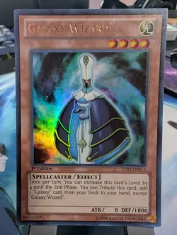 YuGiOh! Galaxy Wizard ZTIN-EN011 Ultra Rare 1st Ed - Image 1