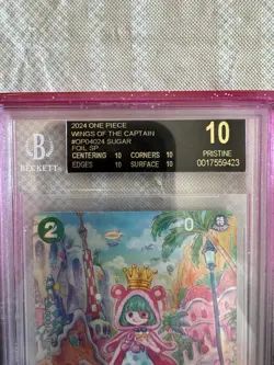 BGS10 Black Label One Piece Card SUGAR OP04-024 SR SP Special Alt Art English - Image 3