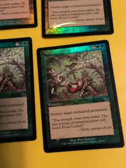 Venomous Vines x4. Playset Sorcery Judgment. Old VIntage. MTG 4 Card.FOIL - Image 2