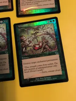 Venomous Vines x4. Playset Sorcery Judgment. Old VIntage. MTG 4 Card.FOIL - Image 3