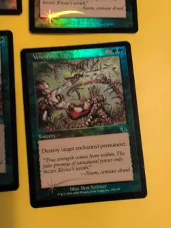 Venomous Vines x4. Playset Sorcery Judgment. Old VIntage. MTG 4 Card.FOIL - Image 4
