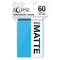 60 Ultra Pro Matte Eclipse Sky Blue Small Card Sleeves Deck Protectors Japanese - Image 1
