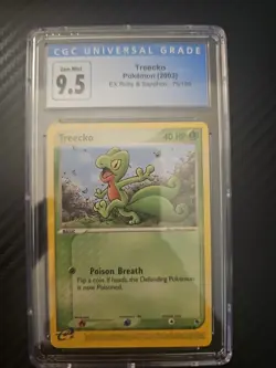 "YUMMY'S CARDS" CGC 9 Treecko 75/109 EX Ruby & Sapphire 2003 Pokemon Card - Image 1