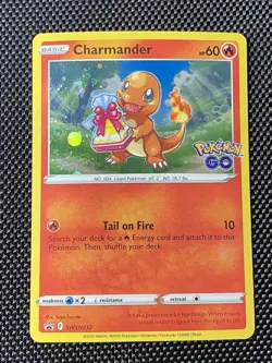 Charmander SWSH232 TCG Cosmos Holo Black Star Promo Pokemon Card LP+ - Image 1