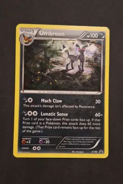 Pokemon TCG Umbreon XY XY96 Holo Promo Card MP Condition - Image 1