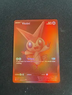 Pokemon TCG Black Bolt White Flare Red Victini Card 171/086-ENGLISH - Image 1
