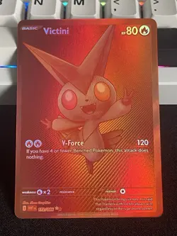 Pokemon TCG Black Bolt White Flare Red Victini Card 171/086-ENGLISH - Image 3