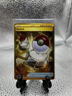 ⭐Pokemon TCG Switch 206/165 Gold Hyper Rare SV 151 NM Card - Image 1