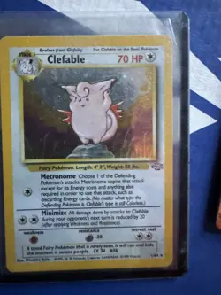 CGC Clefable 1999 Jungle Holo Pokemon Card. - Image 1