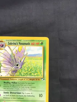 Pokemon Cards: Gym Heroes 1st Edition Rare: Sabrina's Venomoth 34/132 - Image 3