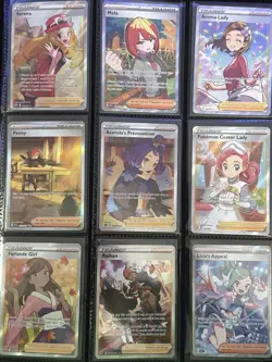 Pokemon TCG 9 Trainer Supporter Alt Art & Full Art Cards Silver Tempest & More - Image 1
