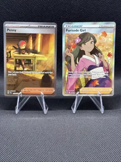 Pokemon TCG 9 Trainer Supporter Alt Art & Full Art Cards Silver Tempest & More - Image 4