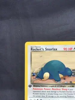 Pokemon Cards: Gym Heroes 1st Edition Rare: Rocket's Snorlax 33/132 - Image 2