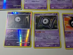 Unown Pokemon Card Set of 9 SEE DESCRIPTION LP *Great Condition* Contains Holos - Image 4