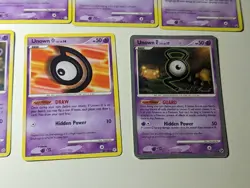 Unown Pokemon Card Set of 9 SEE DESCRIPTION LP *Great Condition* Contains Holos - Image 5