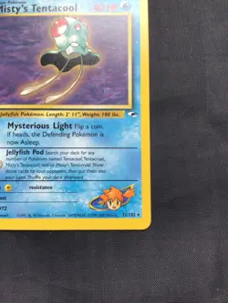 Pokemon Cards: Gym Heroes 1st Edition Rare: Misty's Tentacool 32/132 - Image 4