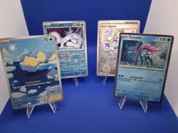 Pokemon 4 Card Lot Featuring Spheal, Suicune, Lisia's Appeal, and Chien-Pao - Image 1