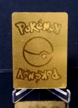 Pokemon Charizard Gold Foil Fan Art Textured Card 1999 04/102 HP120 - Image 2