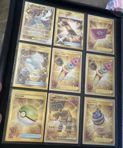 Qty 40 Gold Pokemon Card Lot NM plus Mew Metal - Image 2