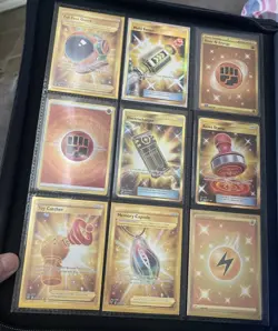 Qty 40 Gold Pokemon Card Lot NM plus Mew Metal - Image 4