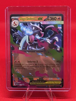 Pokemon TCG Mega Charizard X Ex Card 029 Black Star Promo Ascended Heros - Image 1