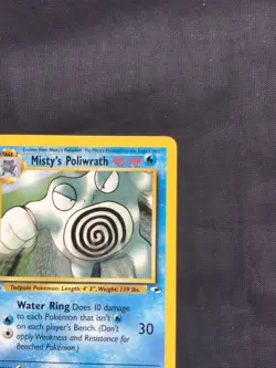 Pokemon Cards: Gym Heroes 1st Edition Rare: Misty's Poliwrath 32/132 - Image 3