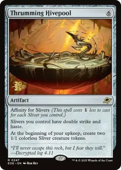 [1x] Thrumming Hivepool - Foil - Prerelease Promo Near Mint, English Edge of Ete - Image 1