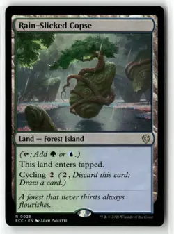 Rain-slicked Copse Commander: Lorwyn Eclipsed NM Regular Magic MTG - Image 1