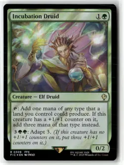 Incubation Druid Commander: Final Fantasy Surge Foil NM MTG MAGIC Teal - Image 1