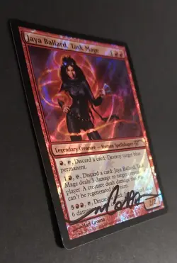 MTG - Magic: The Gathering - Jaya Ballard, Task Mage - MEDIA (FOIL)(LP)(SIGNED) - Image 3