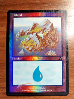 1x Island Basic Land FOIL #336 - MP - Mercadian Masques - SPARROW MAGIC mtg - Image 1