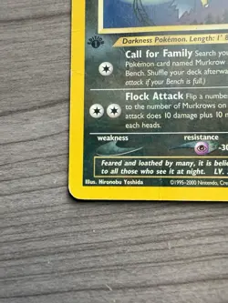 Pokemon TCG Murkrow 46/64 Neo Revelation 1st Edition MP - Image 4