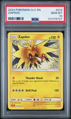 2023 POKEMON CLC-CLASSIC CHARIZARD & HO-OH EX DECK #012 ZAPDOS PSA 10 - Image 1