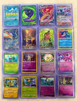 Pokemon Card Bulk Lot Full Art TCG EX and VMAX 48 Cards Rare Holo / Reverse - Image 1