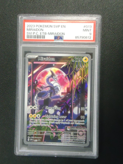 2023 POKEMON Miraidon SVP013 Pokemon Center Stamp ETB Promo PSA MINT 9 - Image 1