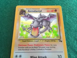 Pokemon TCG Aerodactyl Fossil Set 1/62 Holo Rare - Image 2