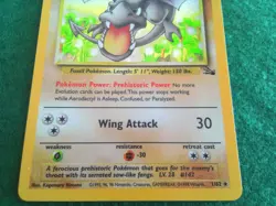 Pokemon TCG Aerodactyl Fossil Set 1/62 Holo Rare - Image 3