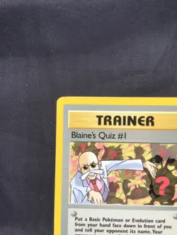 Pokemon Cards: Gym Heroes 1st Edition Rare: Blaine's Quiz #1 97/132 - Image 2